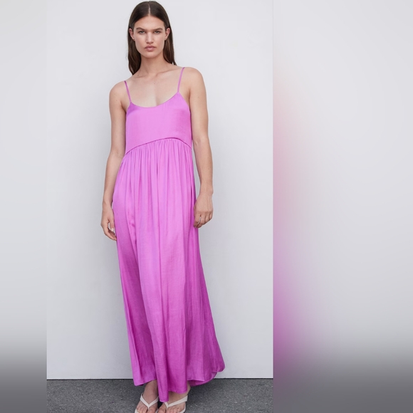 🔥Last 1🔥MANGO Satin maxi dress - Picture 4 of 8